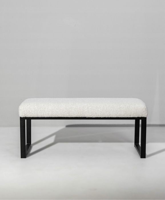 Ławka Klara Loft Tapicerowna NA WYMIAR Personalizacja METALOWA