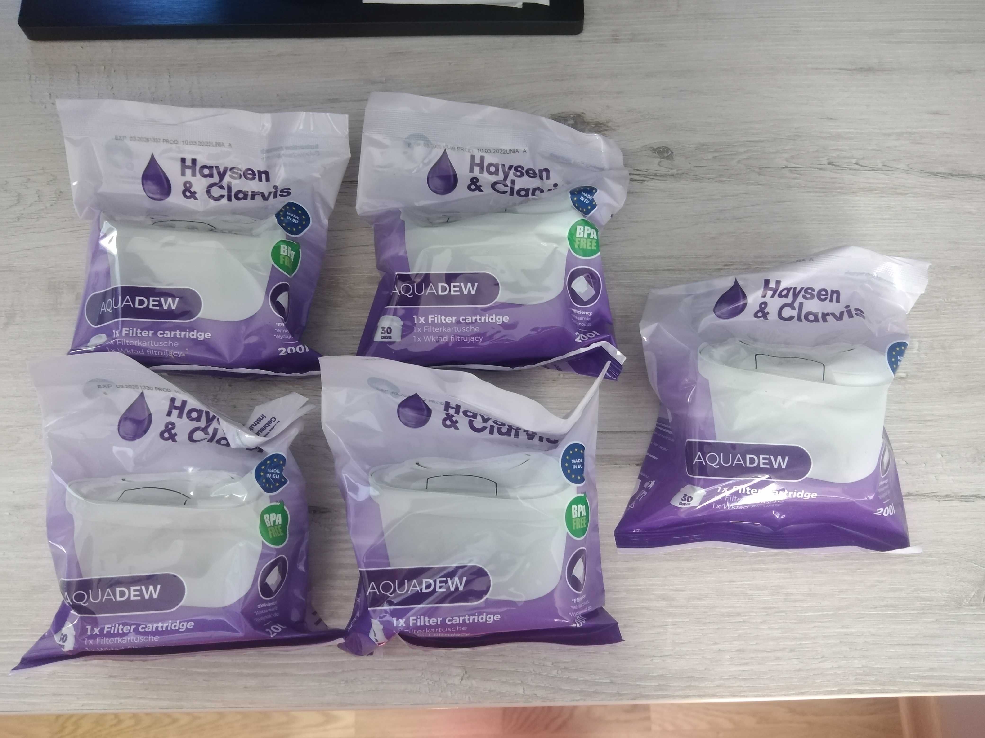 5x Filtr Haysen&Clarvis do dzbanka