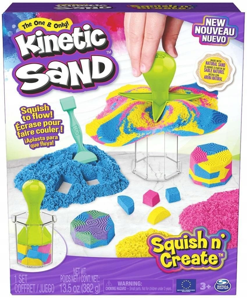 Kinetic Sand - Zgniataj I Twórz, Spin Master