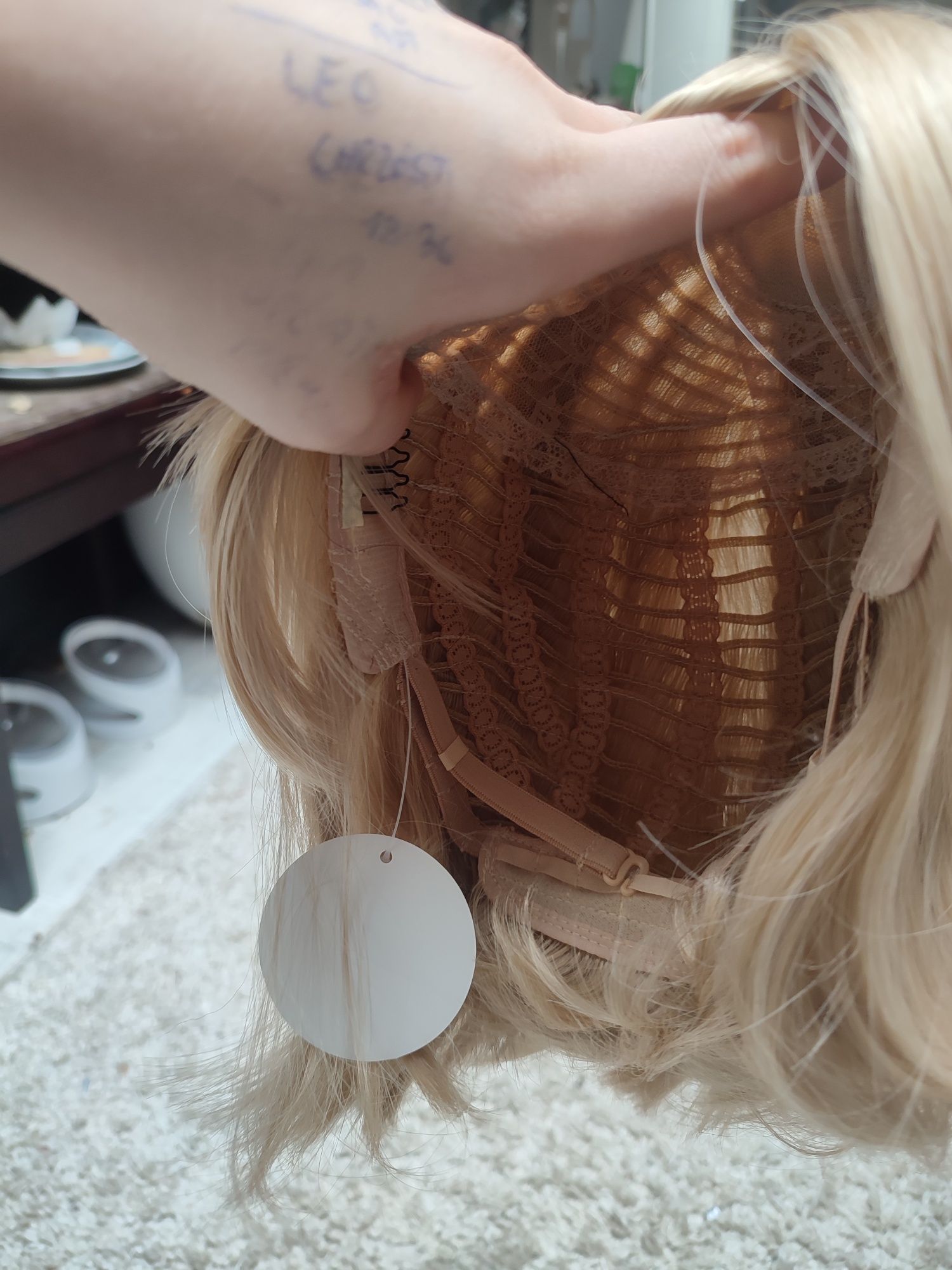 Peruka blond z grzywką bob WIG blonde cosplay