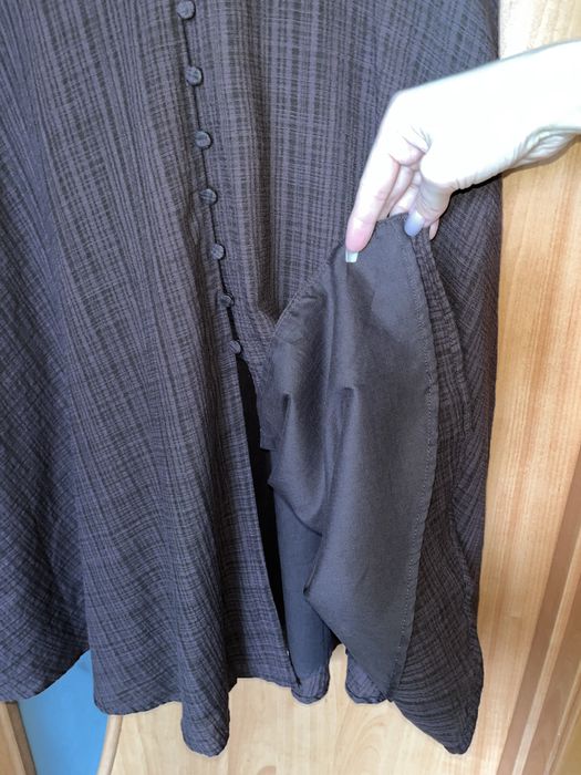 Сукня міді літня RESERVED шоколадна з бавовни, плаття жіноче