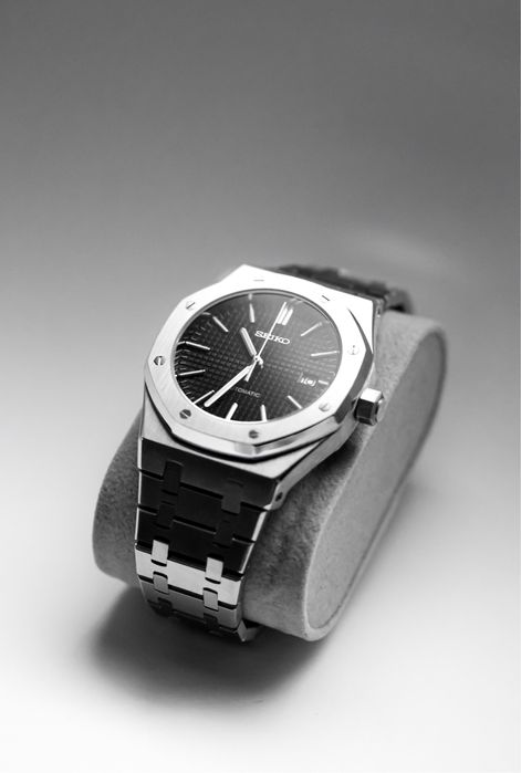 Zegarek Custom Seiko Mod Royal Oak Black