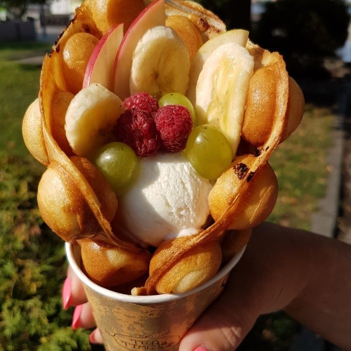 Гонконгські вафлі (bubble waffle), суха суміш для випікання!