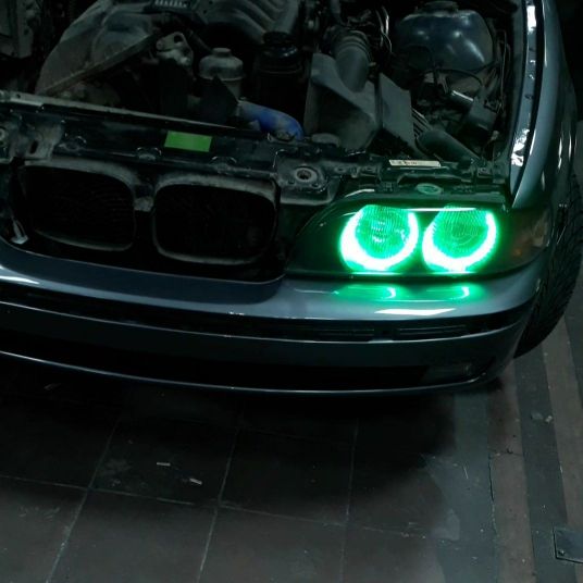 Ringi Angel Eyes RGB do BMW E36 E38 E39 E46 światła do jazdy dziennej