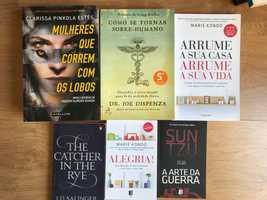 Livros NOVOS em português, inglês e alemão