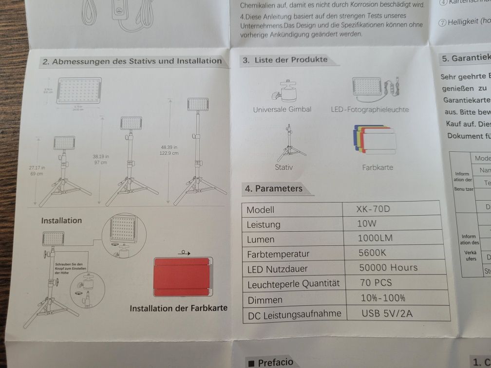Студійне світло, лампи для фотографів зі штативами 2шт