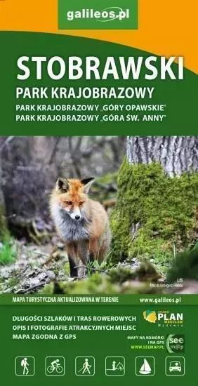 Mapa turystyczna - Stobrawski Park Krajobrazowy. Plan