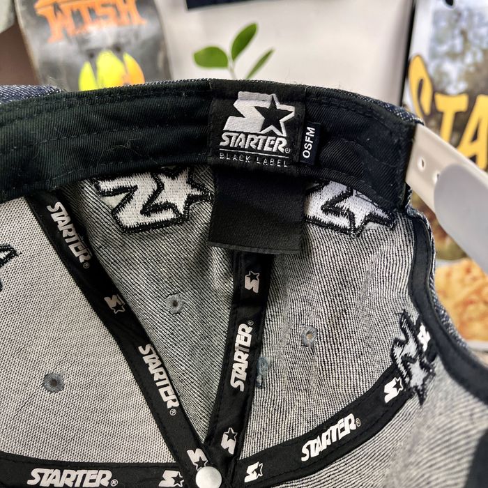 Czapka z Daszkiem Starter Reflective Denim New Era Rap Snap Back Y2k