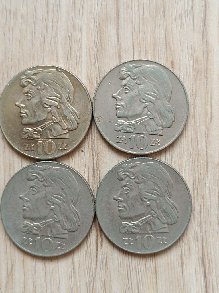 10 zł 1969, 1970, 1971, 1972 - zestaw