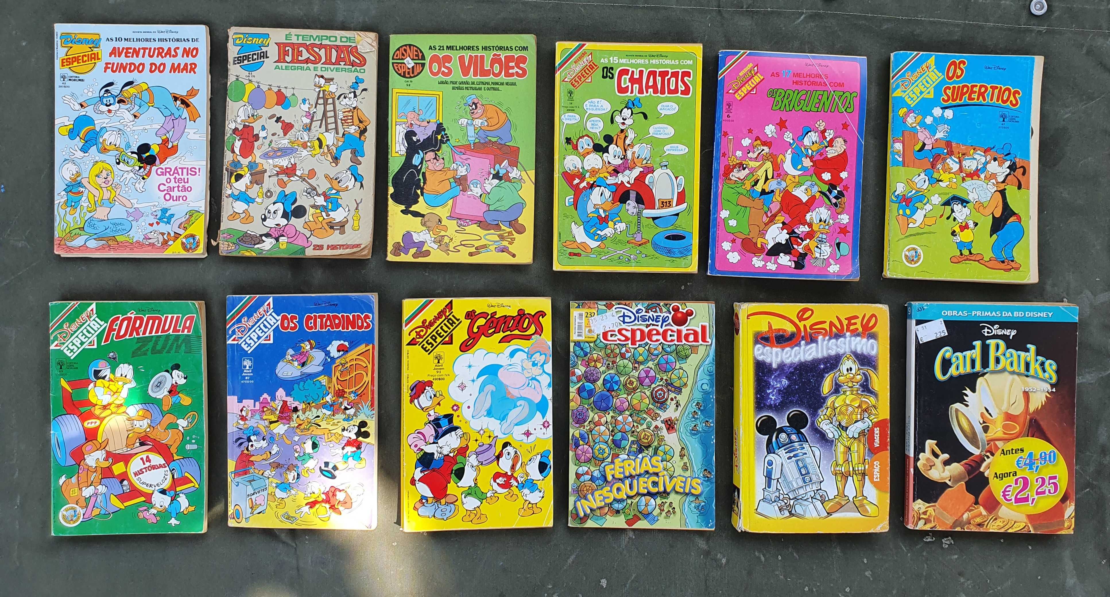 Livros usados de banda desenhada Disney