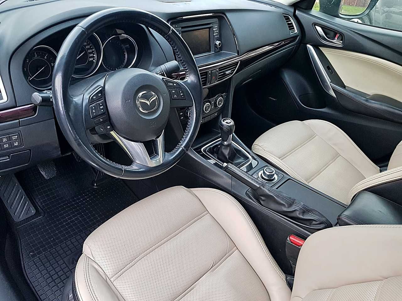 Mazda 6 Lift III generacja Sedan Salon PL Ledy Nawi Skóra 184 tyś km !