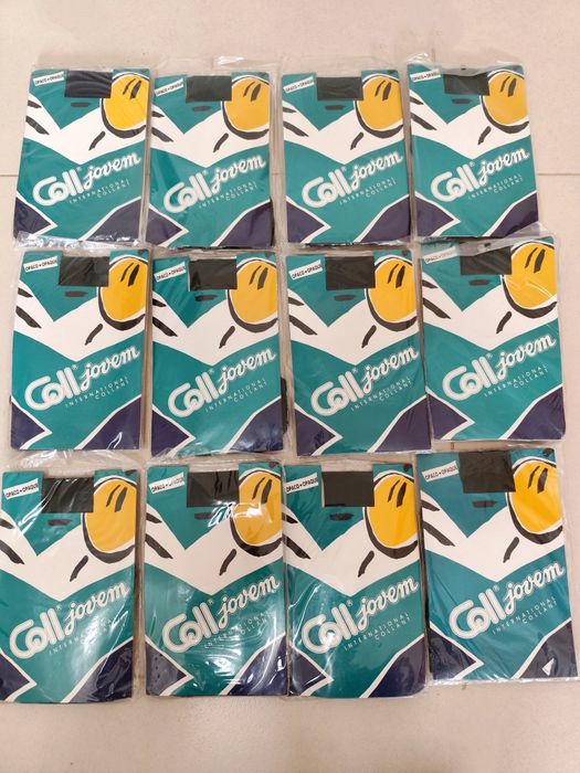 Lote de 12 Collants pretos para Menina marca Coll (4-6 anos)