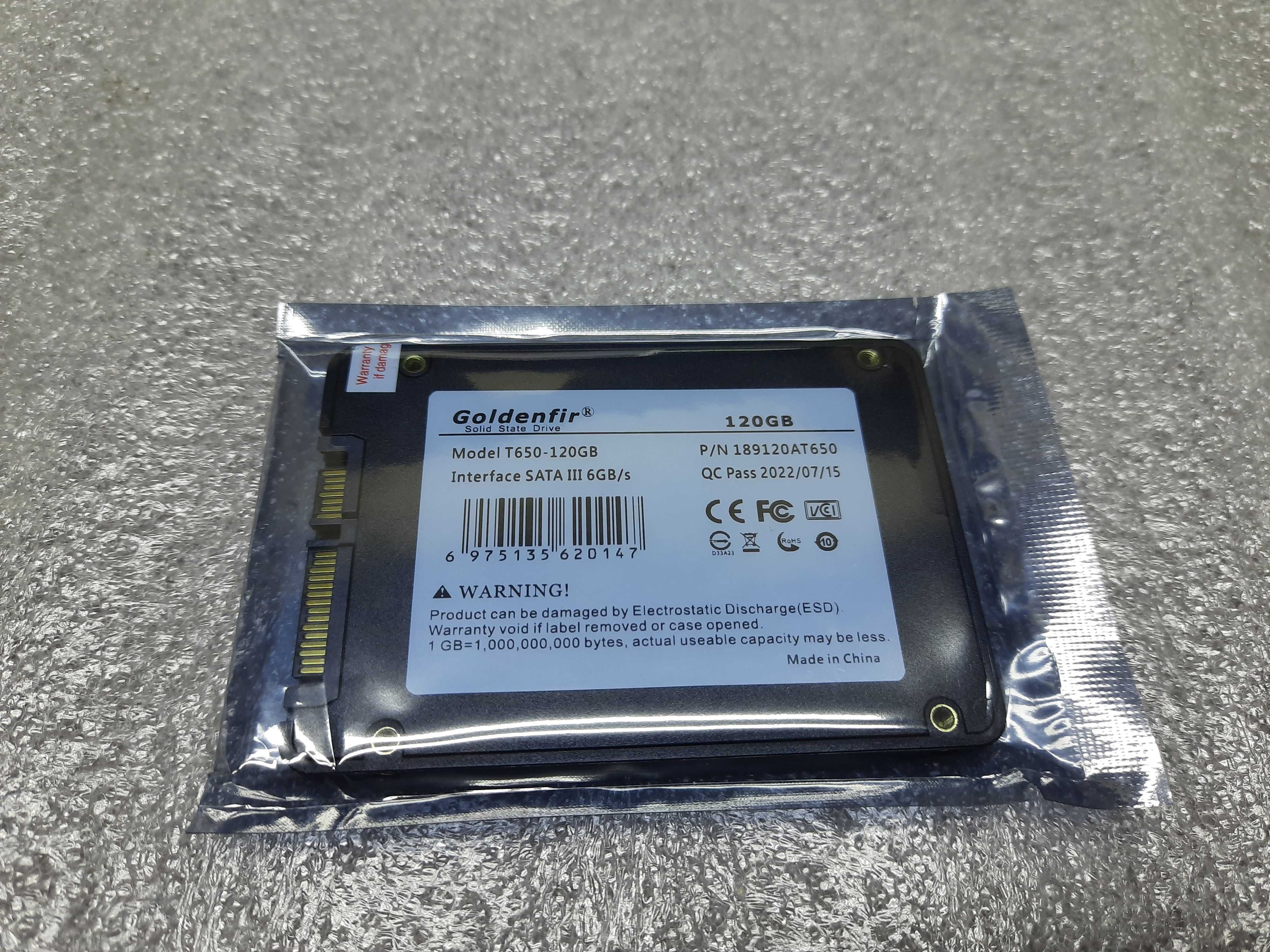 SSD накопичувач Goldenfir 120 GB 2.5" SATA НОВИЙ