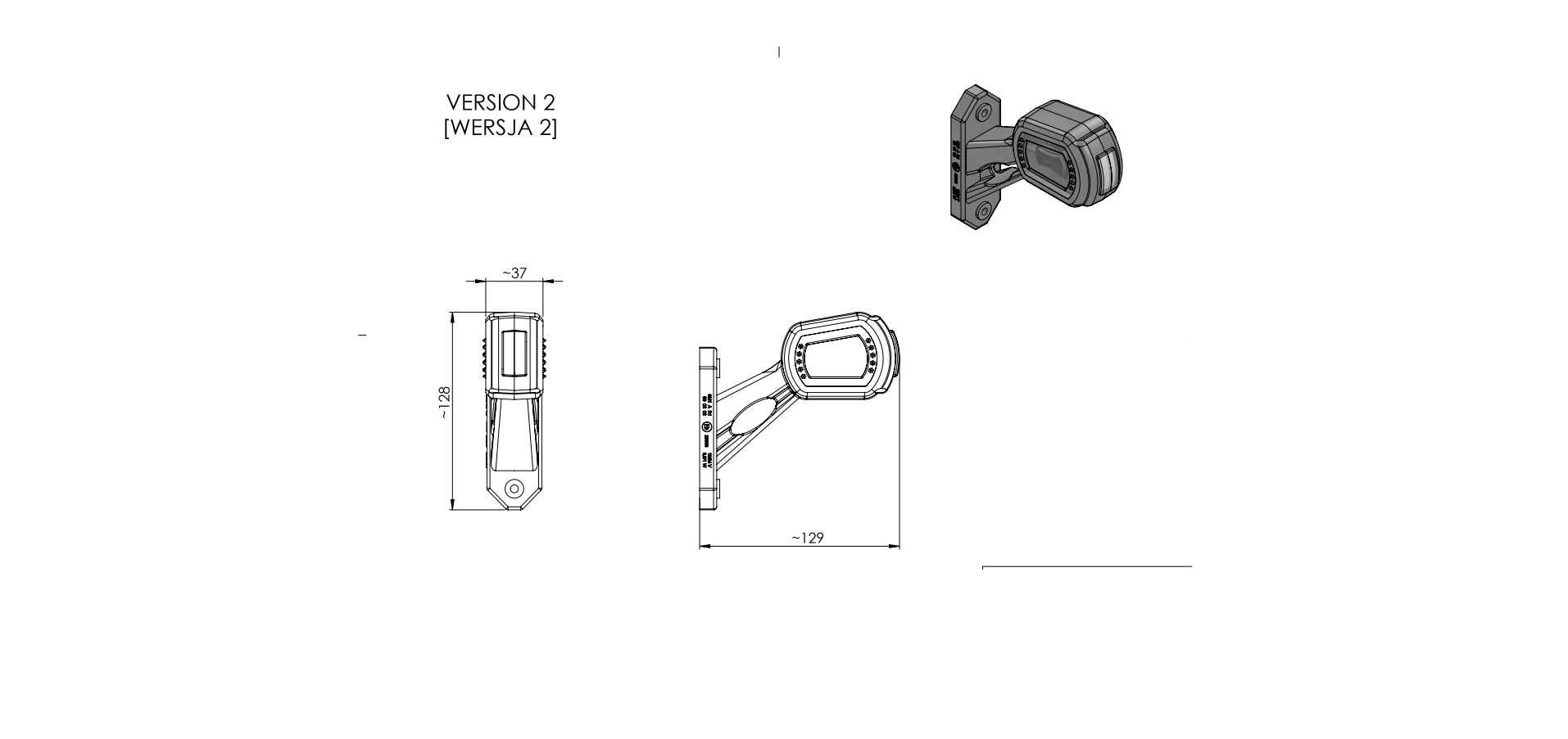 Horpol Lampa obrysowa 2724 (lewa)