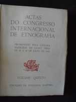 Actas do Congresso Internacional de Etnografia I Volume