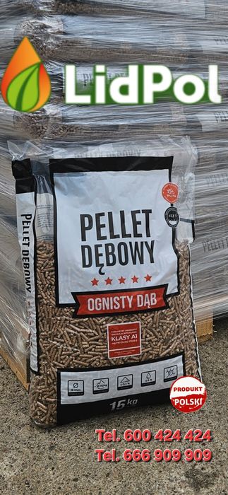 Pellet 100% pelet drzewny liściasty 19.3Mj/kg