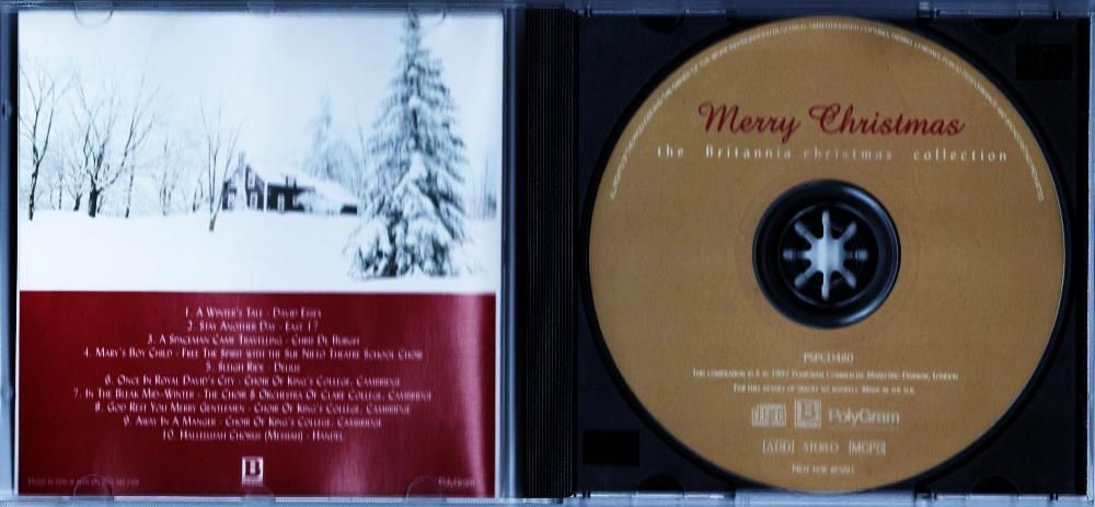 CD “Merry Christmas – The Britannia Christmas Collection” - como NOVO!