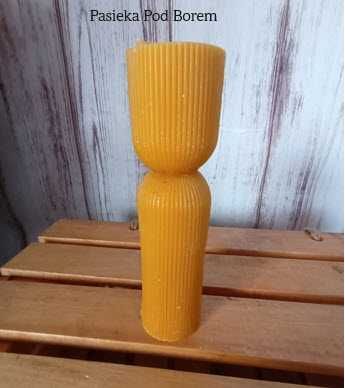 Świeca dekoracyjna z wosku pszczelego