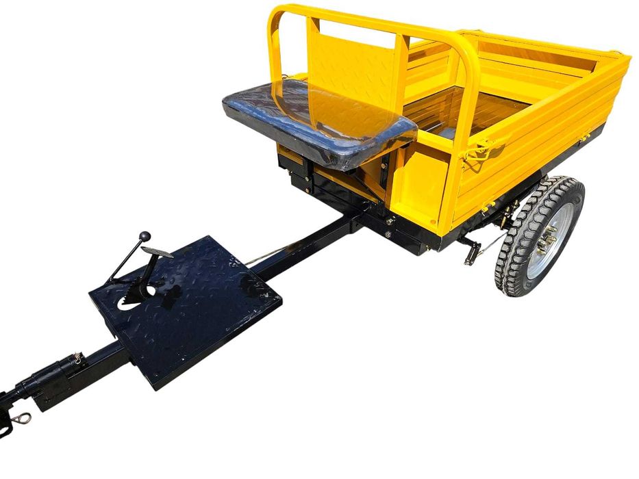 Przyczepka do glebogryzarki HDM HS1000 o ładowności 400kg + hamulce