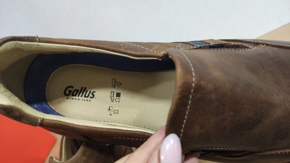 Gallus Germany 46-45p/29,5см кроссовки мокасины оригинал