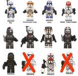 Minifiguras "Star Wars - Mandalorian" (compatível c/ Lego)