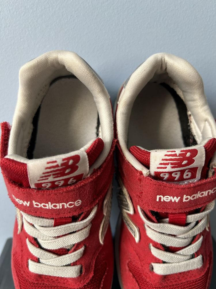 New Balance dziecięce 30 buty sportowe tkanina czerwone