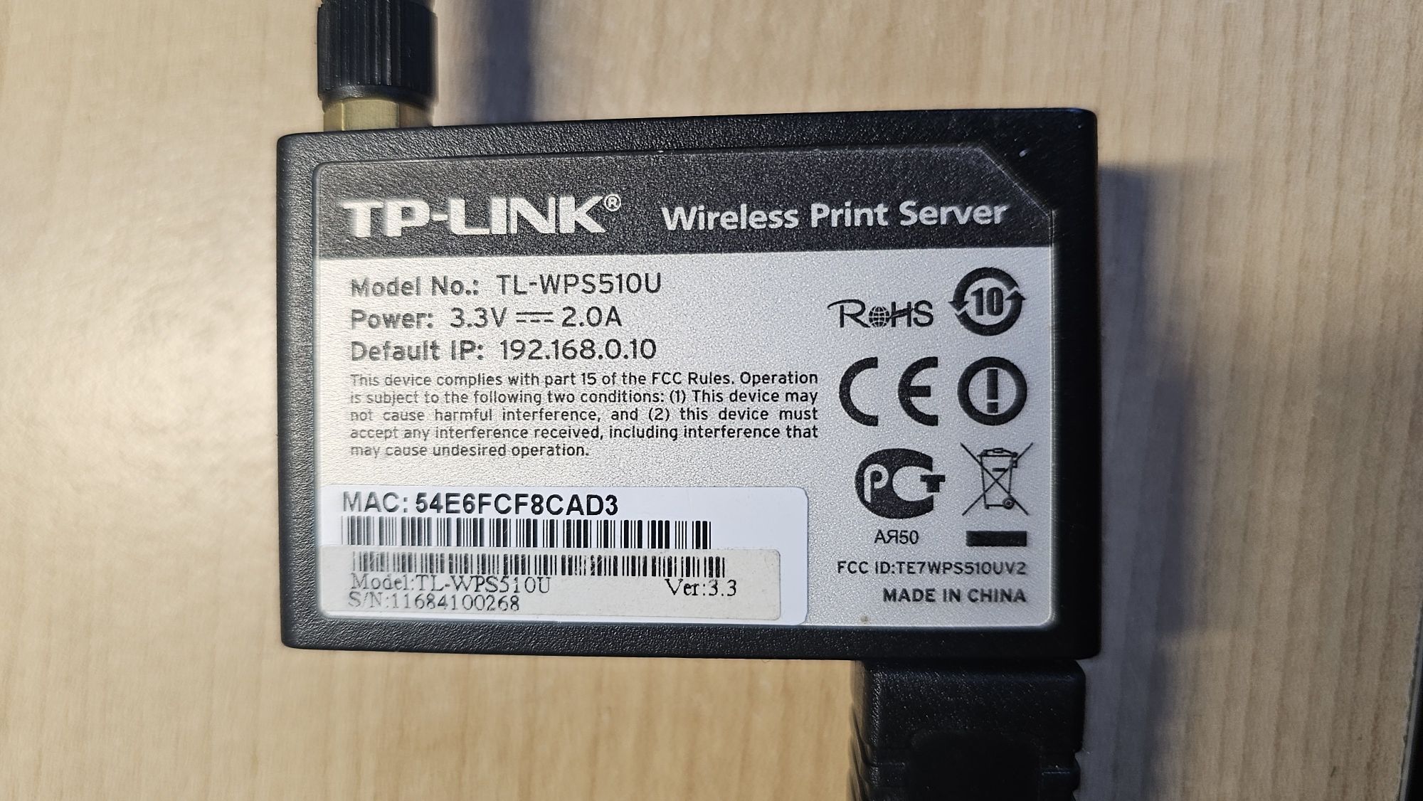 Print server TL-WPS510U serwer druku TP-Link