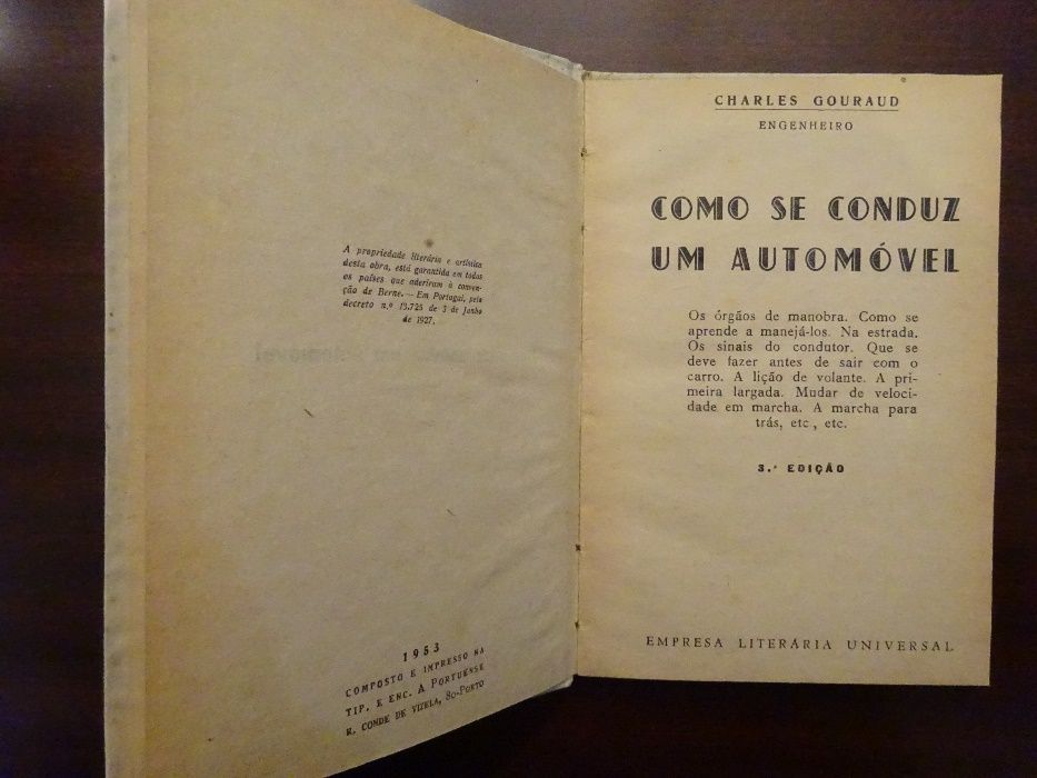 Livros Mecânica Prática do Automóvel e Como se Conduz um Automóvel