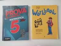 livros escolares 5º ano Mat e Ing