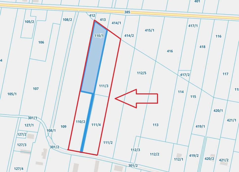 Sprzedam ziemię rolną  – 1,6058 ha. Leszno, gmina Grabów, woj. łódzkie
