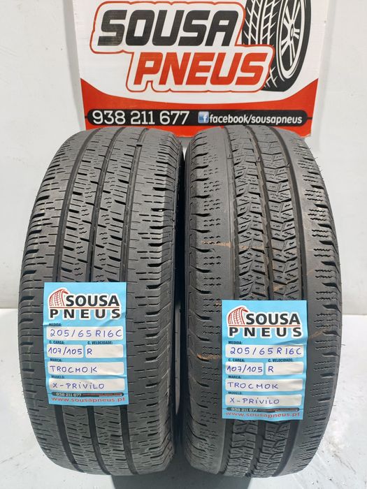 2 pneus semi novos trocmok 205-65R16 C - Oferta dos Portes