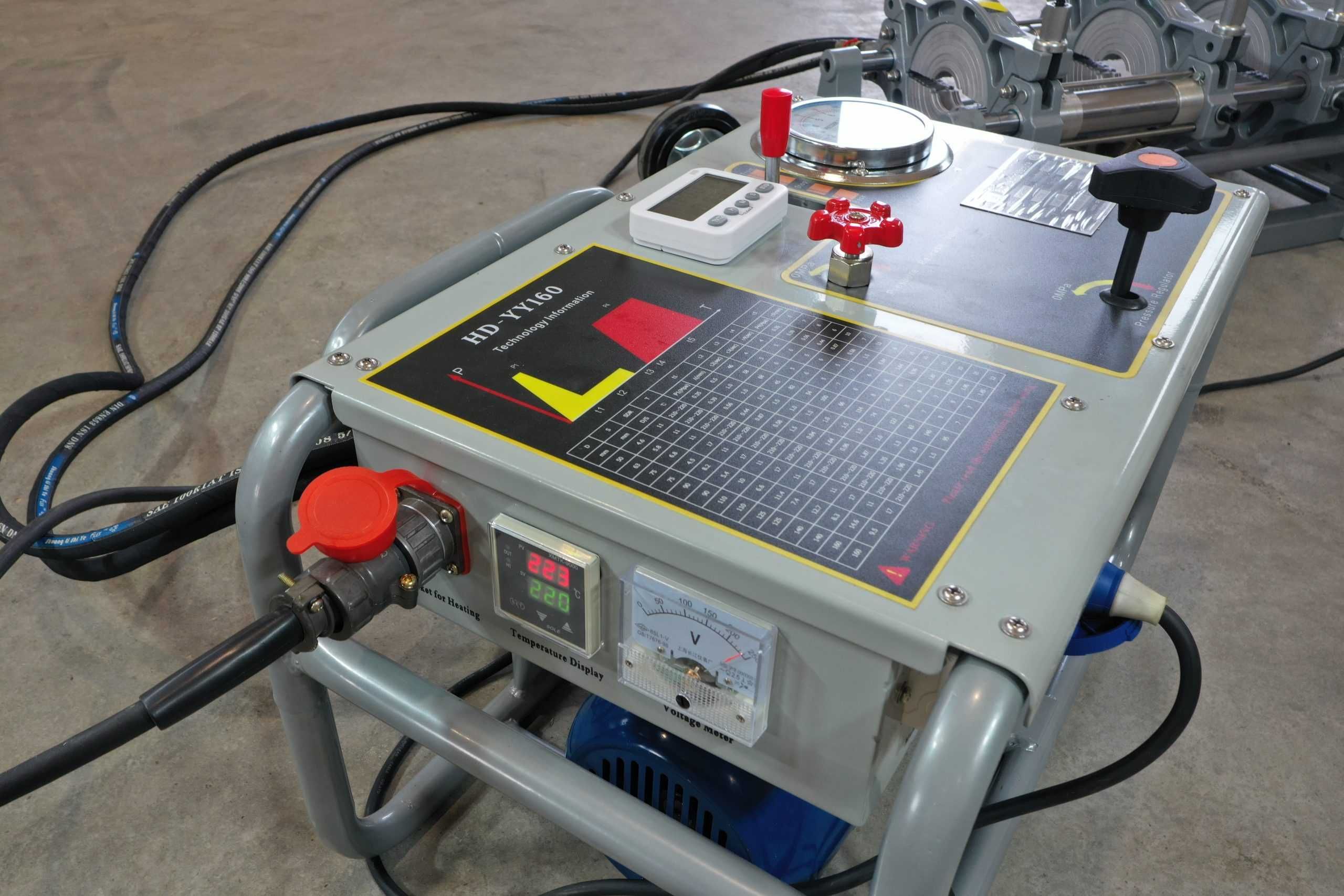 Máquina de soldar topo a topo hidráulica HD-YY 160