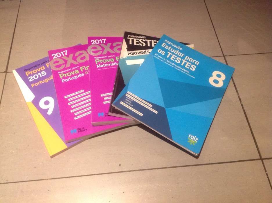 Livros de preparação para testes e exames, 7°, 8° e 9° anos