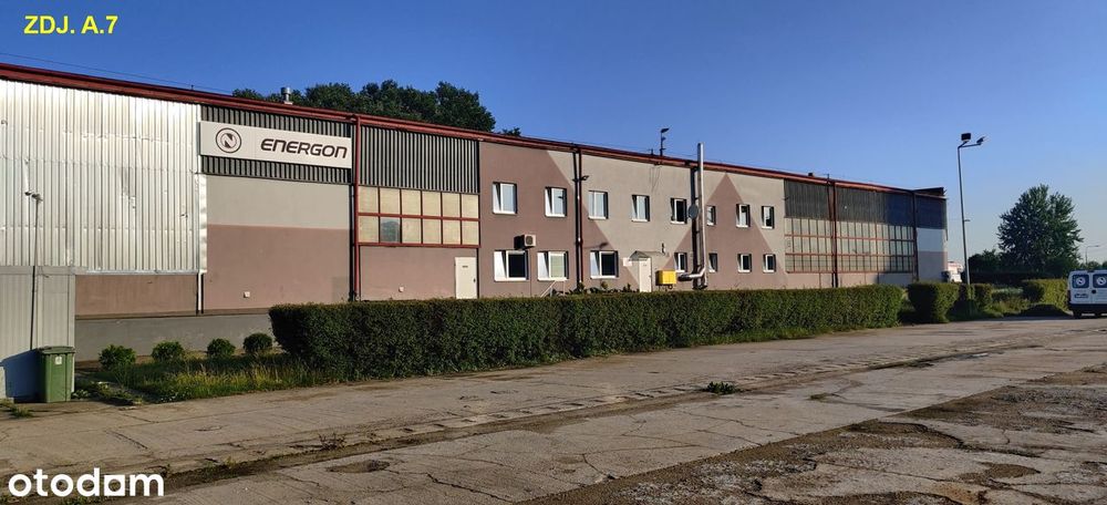 Sprzedam działkę 1,34ha z halą i biurami 1200m2