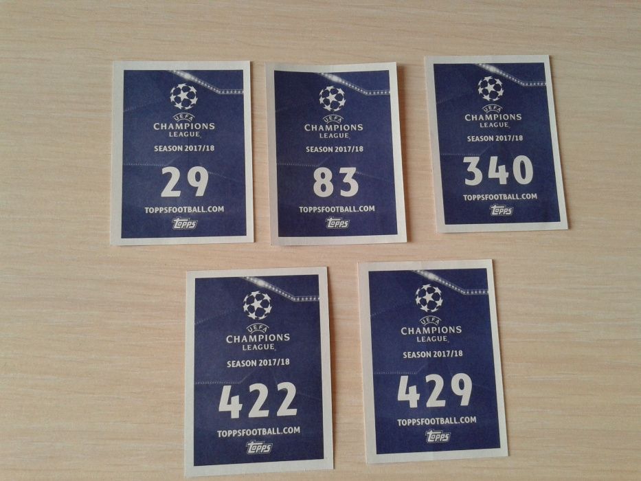Naklejki UEFA CHAMPIONS League season 2017/18