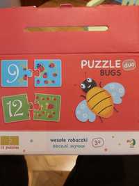 Puzzle wesołe robaczki