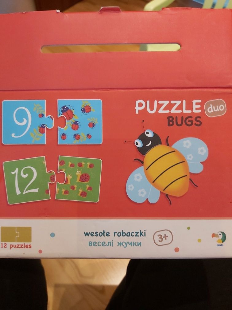 Puzzle wesołe robaczki