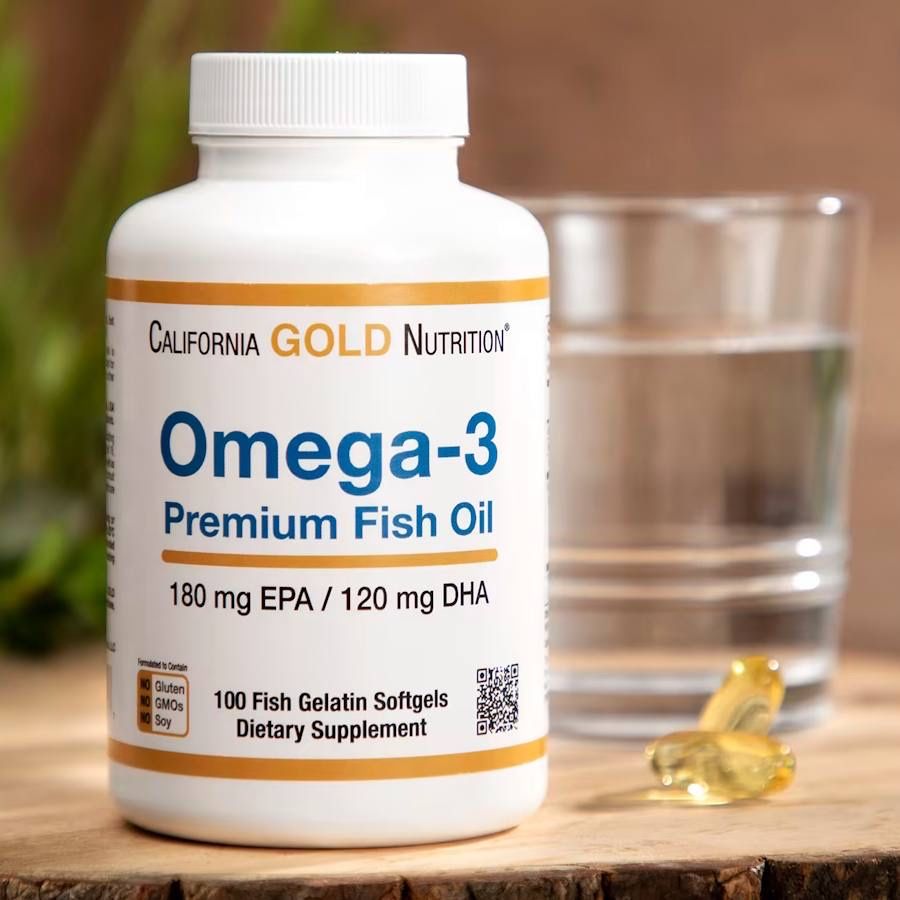 Oмега-3, 100 капсул преміальної якості від California Gold Nutrition