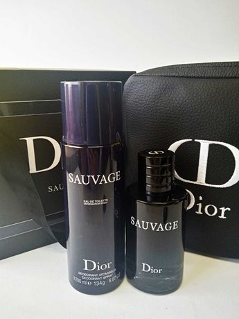 Zestaw prezentowy męski Dior Sauvage z kosmetyczką oryginał
