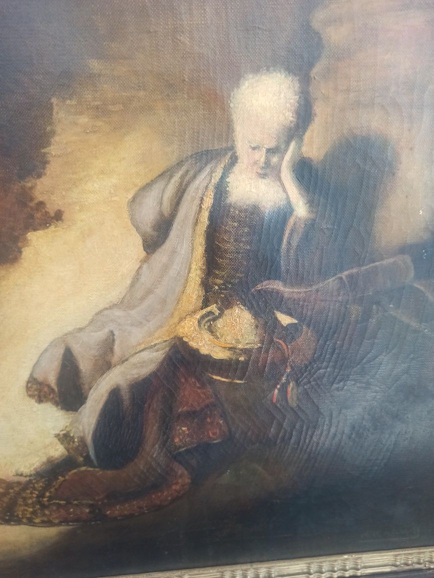 Obraz Rembrandt Jeremiasz opłakujący zburzenie Jerozolimy