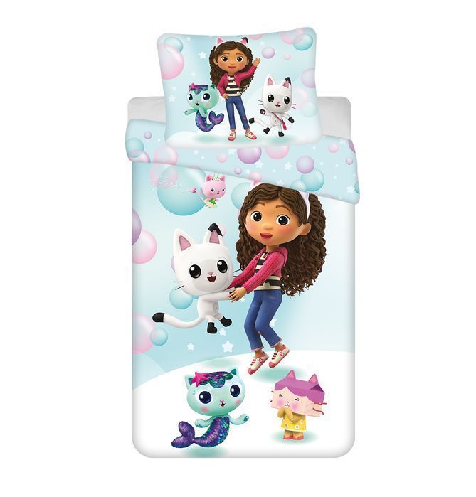 Komplet Pościeli Dziecięcej Koci Domek Gab 140 X 200 Gabby's Dollhouse