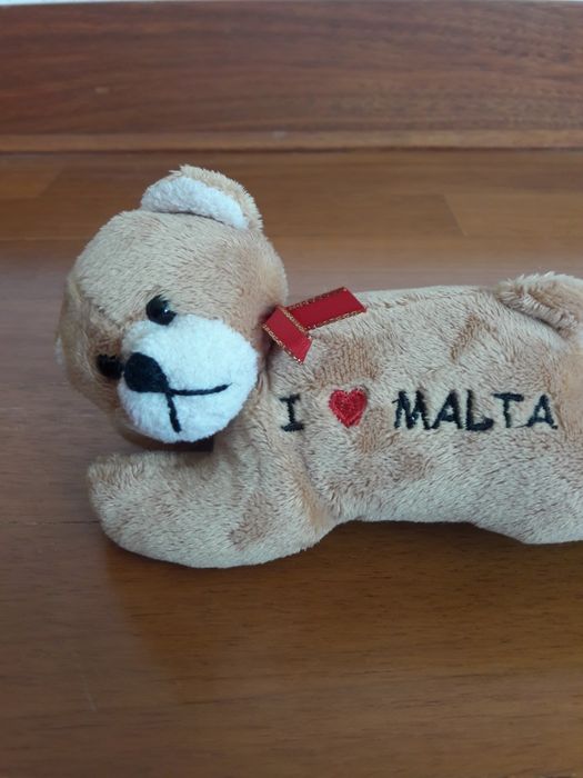 Ursinho de peluche "I love Malta"