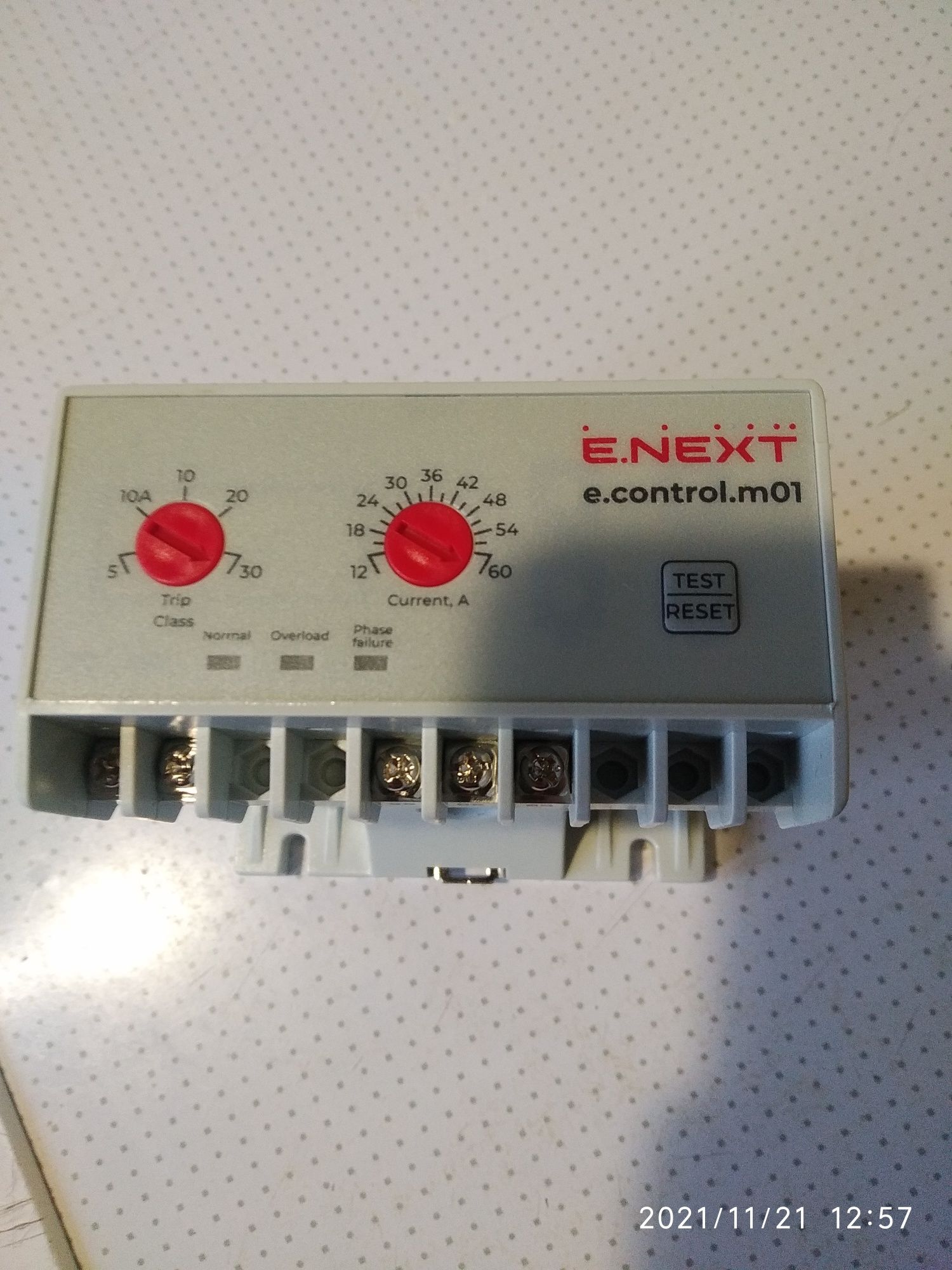 Реле защиты двигателя e.control.m01, 12-60А