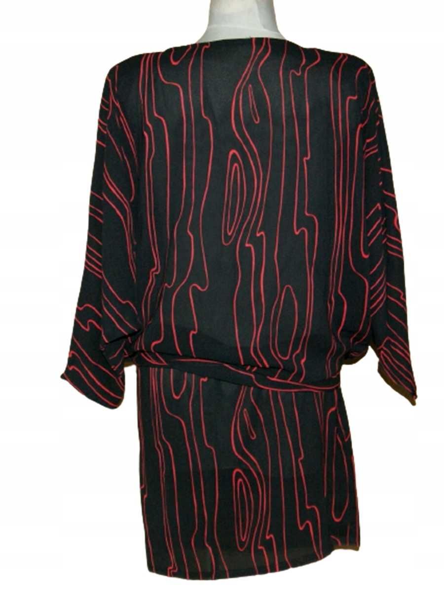 Szyfonowa długa kimonowa tunika rozmiar L | 560G