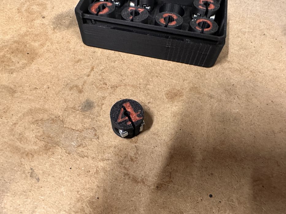 Uniwersalne ograniczniki głębokości wiercenia 2mm-9mm Drukowane 3D
