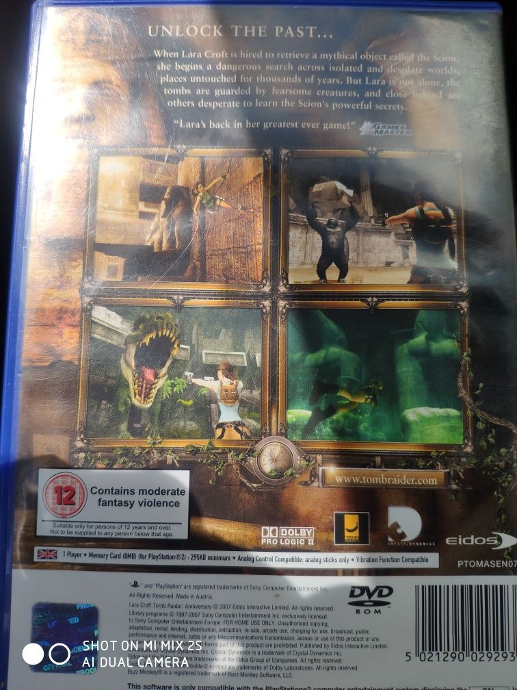 Lara croft tomb raider ps2 anniversary aniversário playstation psx