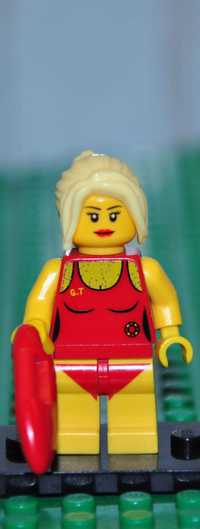 F0139. Figurka LEGO  - col024 - Lifeguard, Series 2 (col02-8)