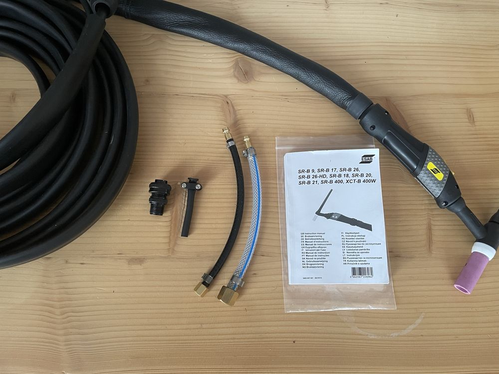 Uchwyt spawalniczy TIG ESAB TIG SR-B 17 - 8m
