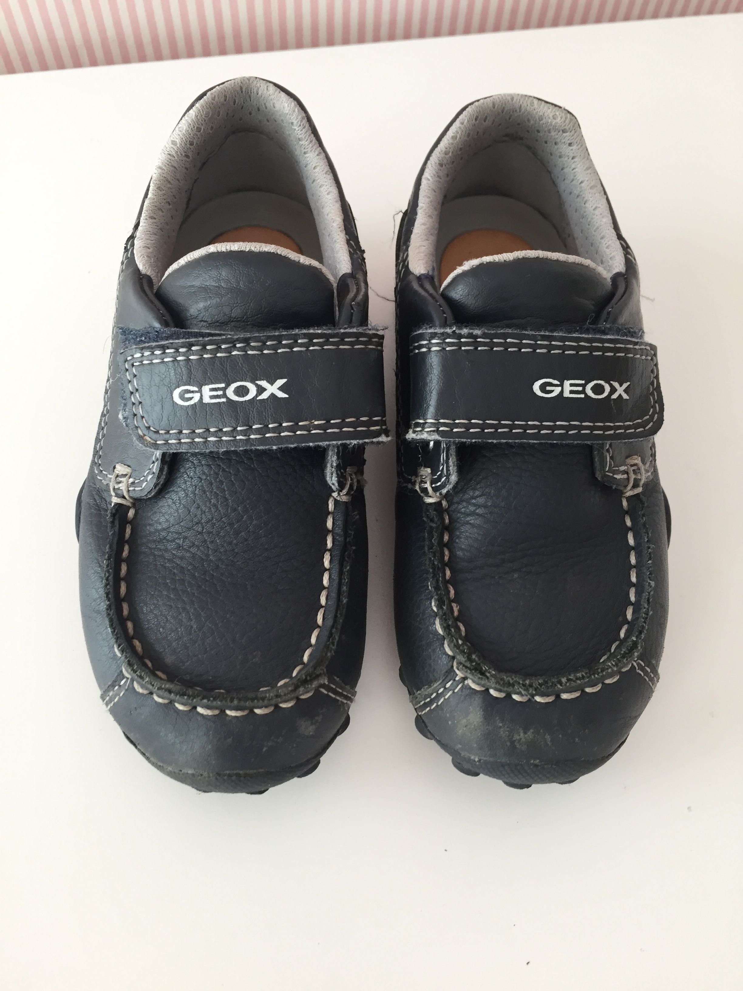 Sapato azul escuro GEOX velcro 25 / Sapato Uniforme