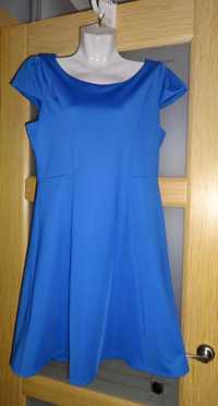 Next красивое нарядное синее женское платье 50 52 XL XXL